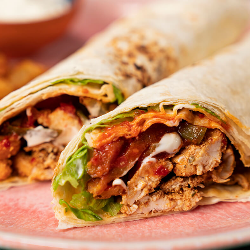 Chicken Wrap with Mushrooms