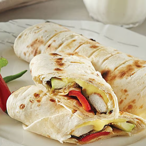 Vegetable Wrap with White Cheese