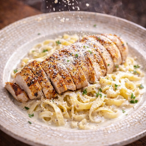 Fettuccine Chicken Alfredo